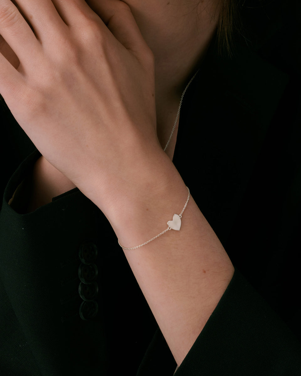 Friends Heart Bracelet Silver