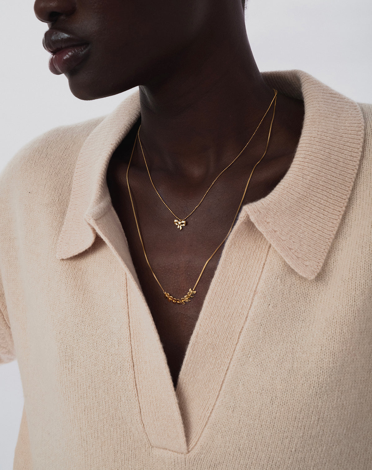 Layers Simone Necklace Gold