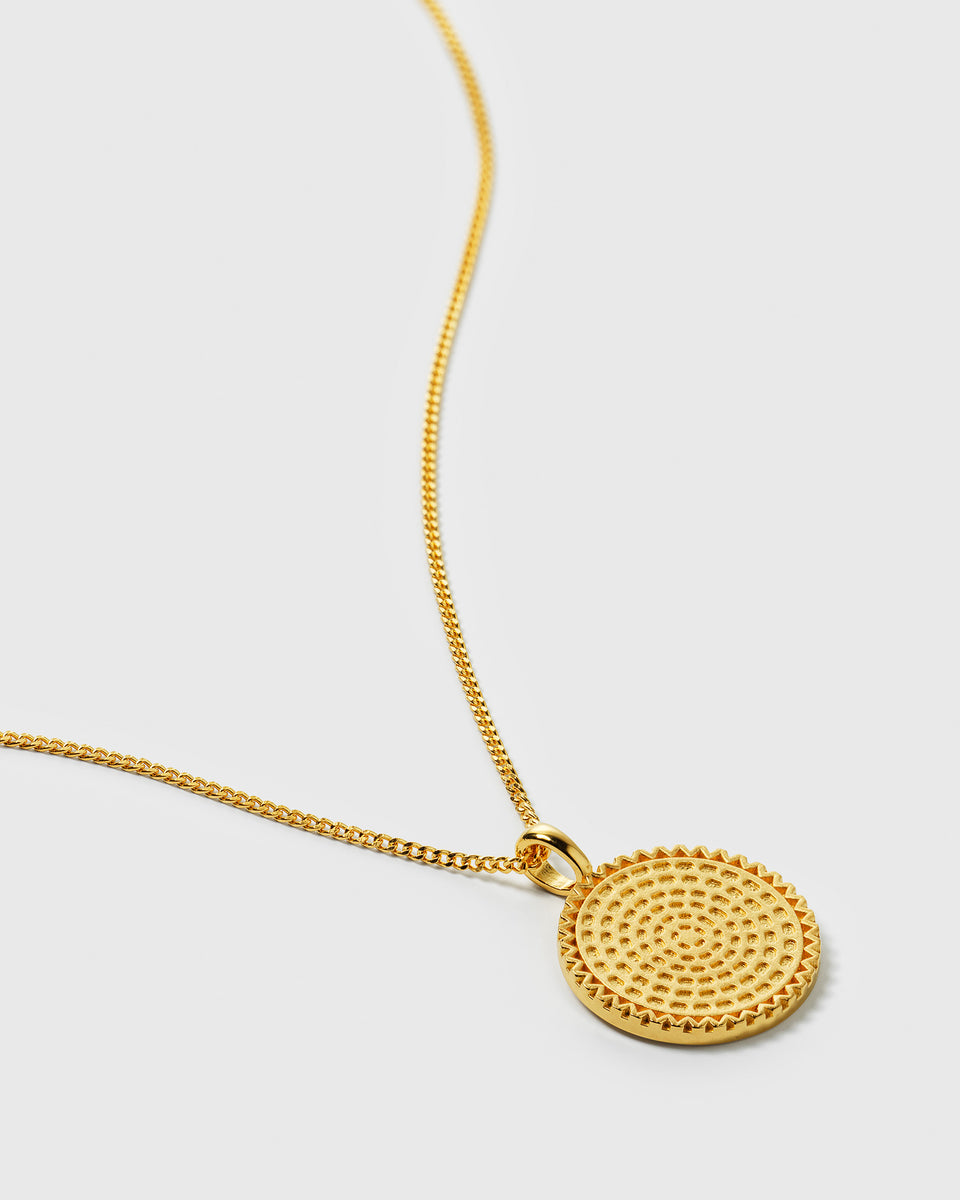 Lucky Coin Heal Necklace Gold