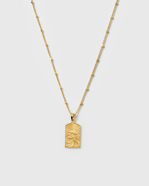 Lucky Coin Keep Dreaming Necklace Gold
