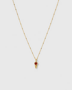 Mrs H Spike Necklace Gold