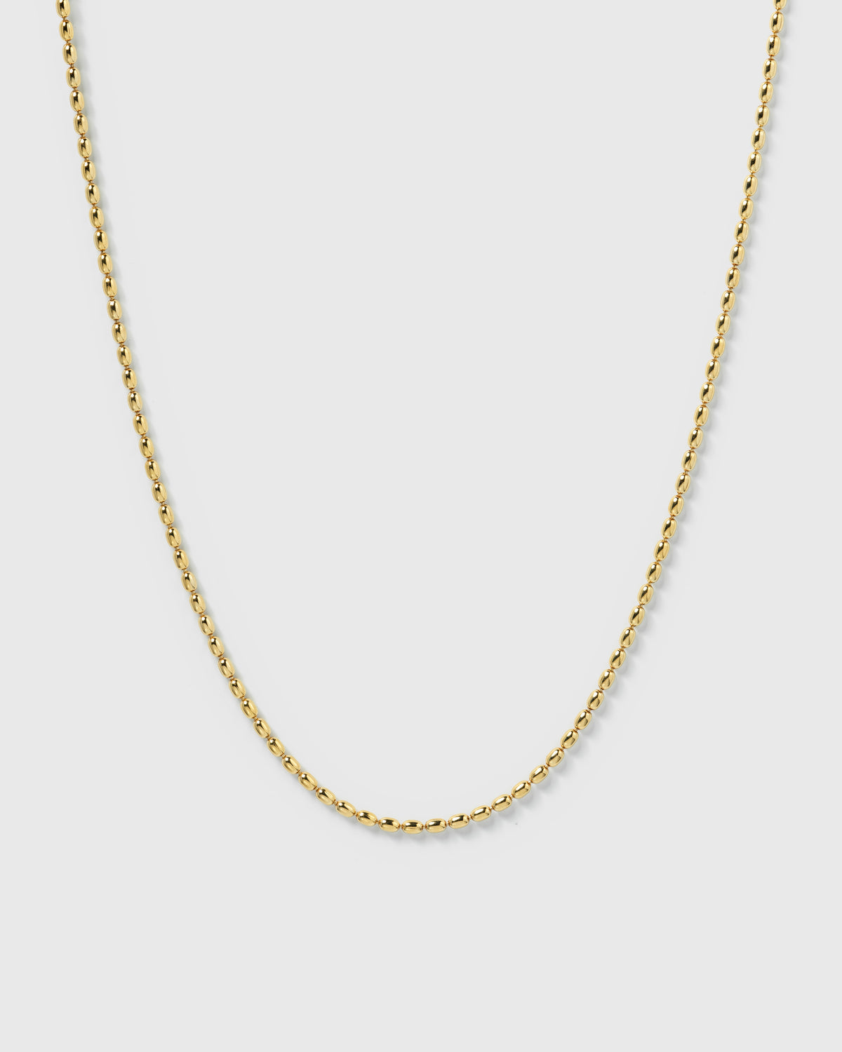 Minimalistica Hammered & Lunetta Necklace Set Gold