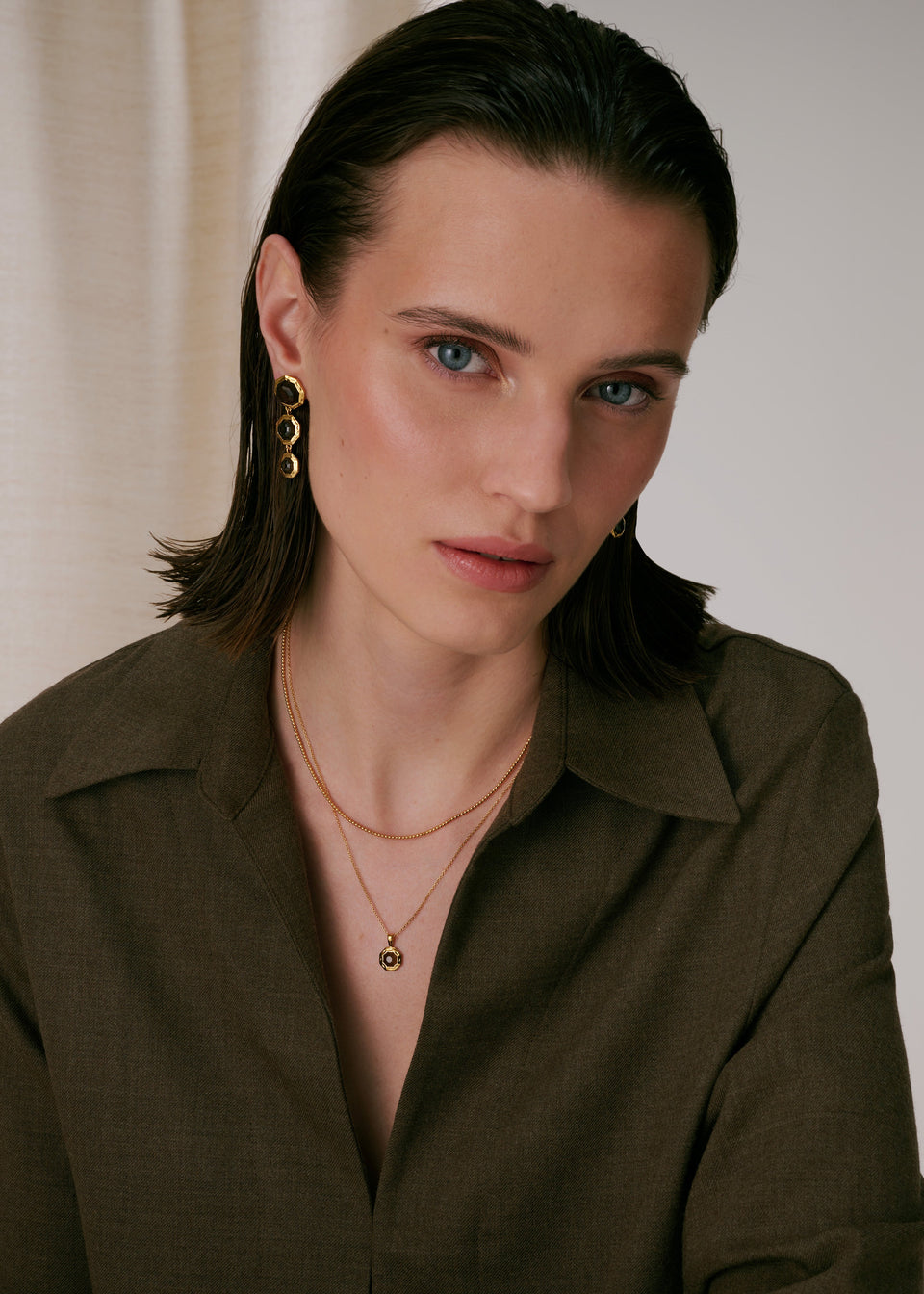 Sheer Doria Necklace Gold