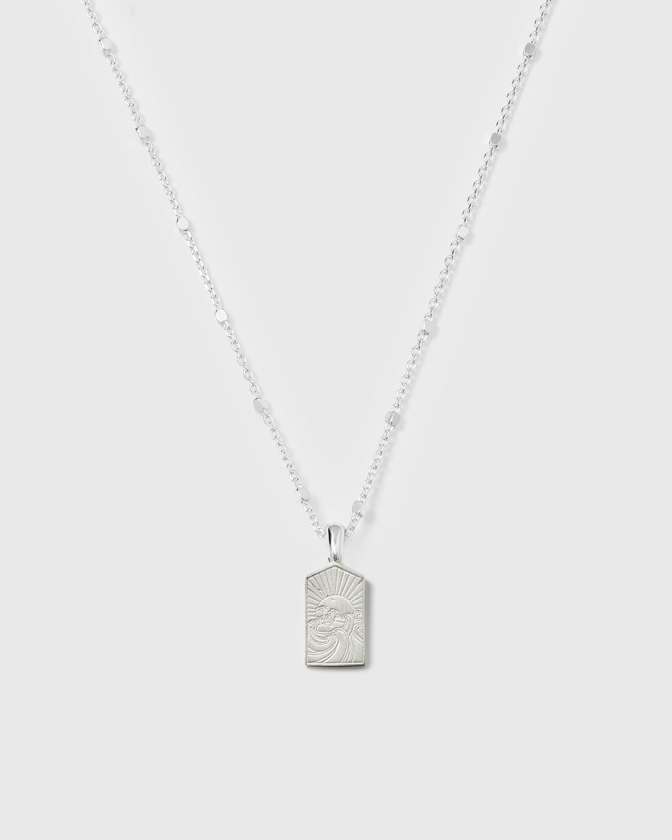 Lucky Coin Keep Dreaming Necklace Silver