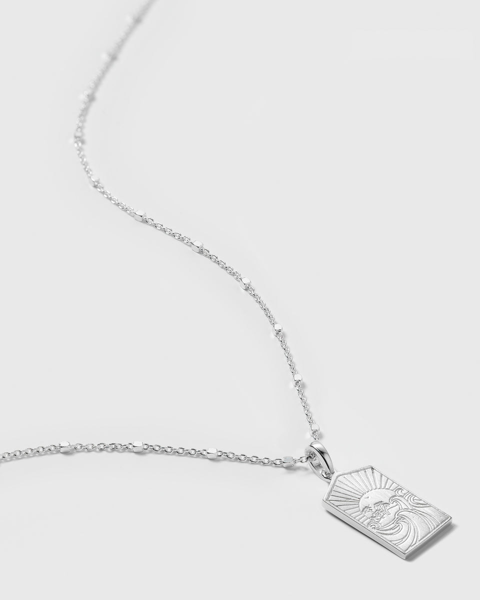 Lucky Coin Keep Dreaming Necklace Silver
