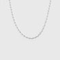 Herringbone Twisted Necklace Silver