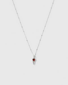 Mrs H Spike Necklace Silver