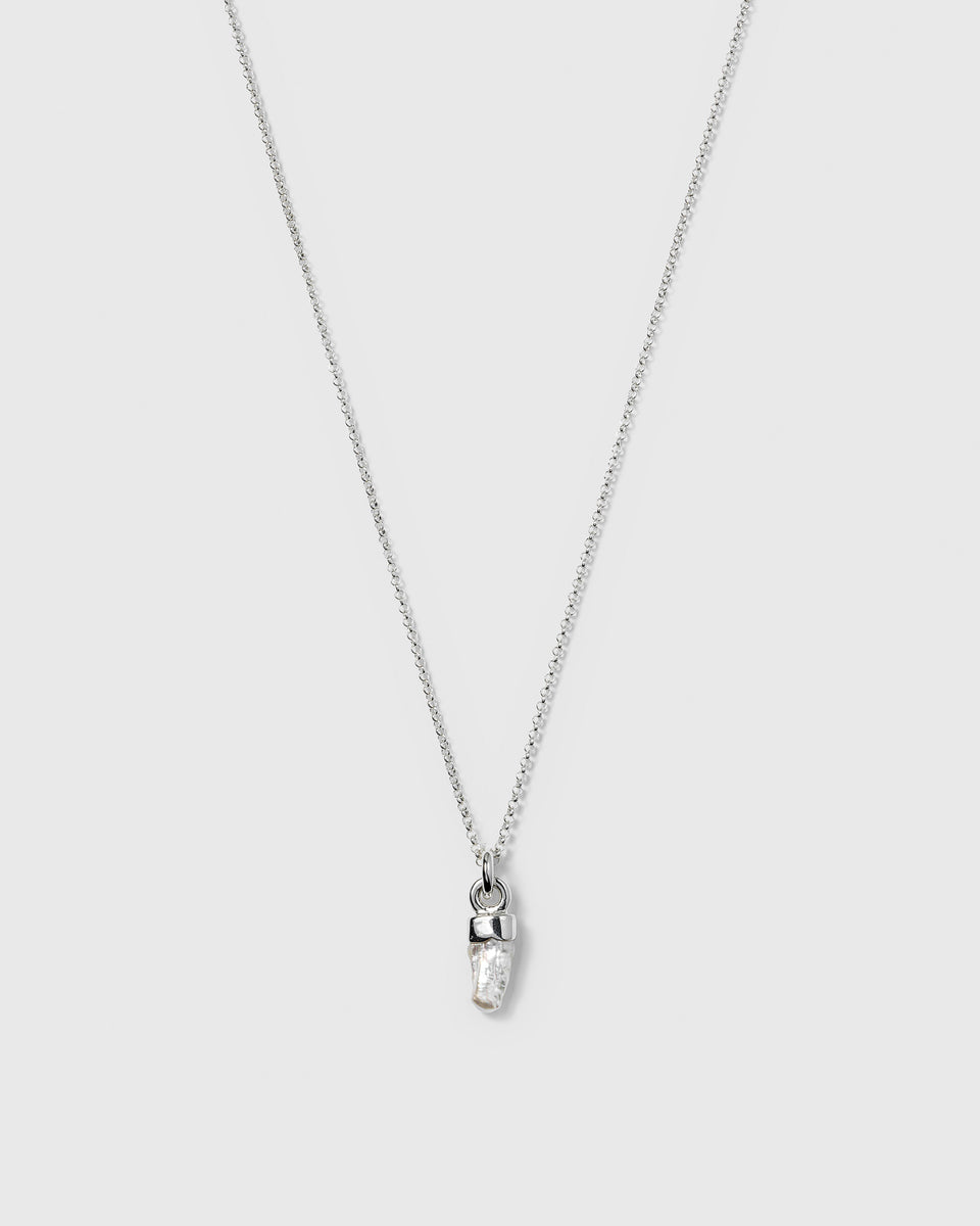 Mrs H Pearl Necklace Silver