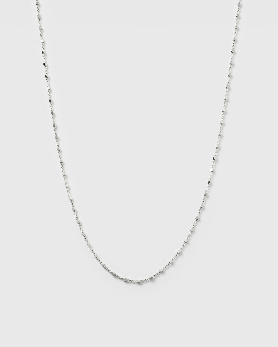 Sheer Station Necklace Silver