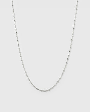 Sheer Station Necklace Silver