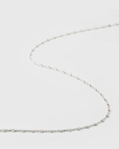 Sheer Station Necklace Silver
