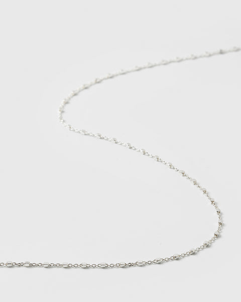 Sheer Station Necklace Silver