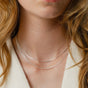 Sheer Mirror Necklace Silver