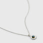Octagon Necklace Silver