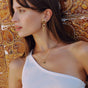 Octagon Earrings Gold