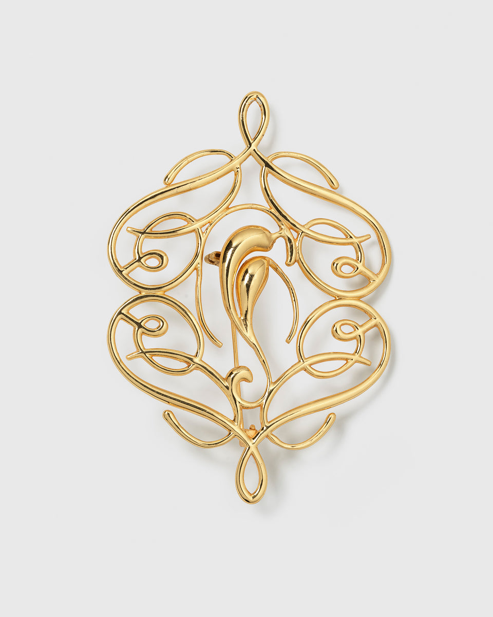 Ophelia Brooch Gold