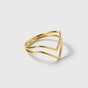 Tiny Arrow Ring Gold