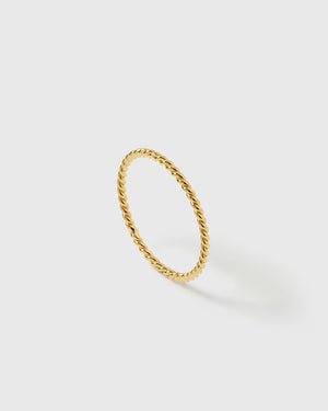 Tiny Twisted Ring Gold