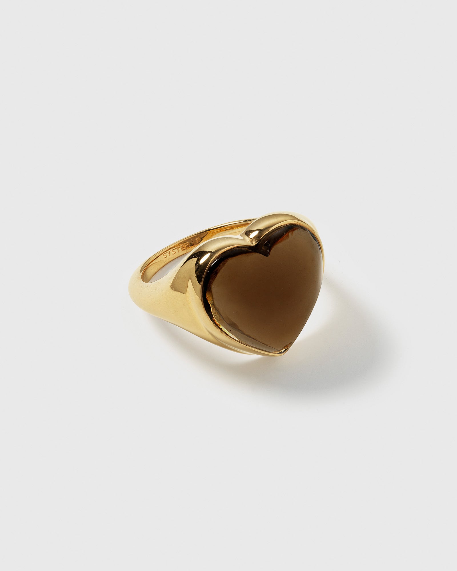 La La Love Big Heart Ring Gold