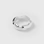 Bolded Wavy Ring Silver
