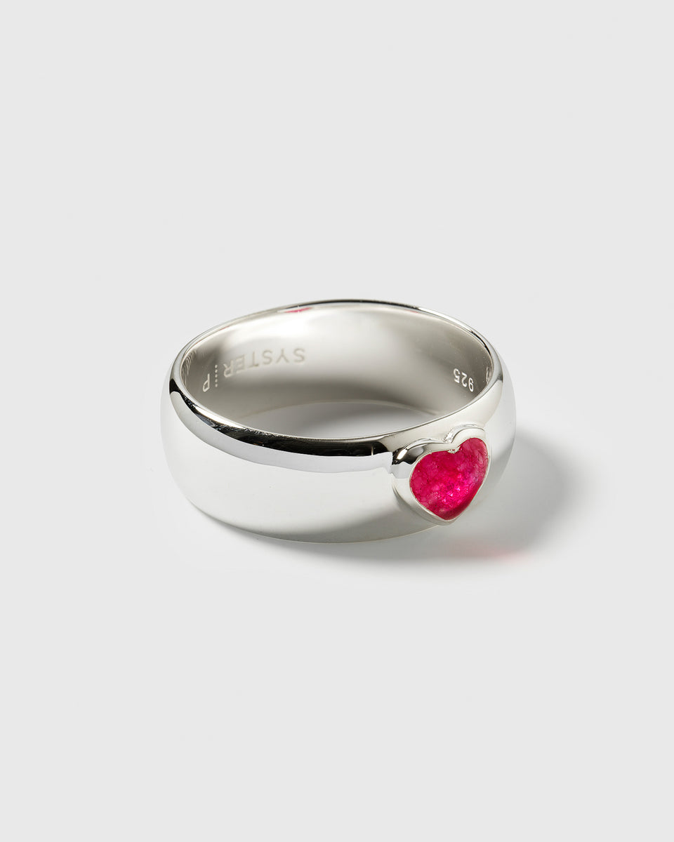 La La Love Ring Silver Pink Quartz
