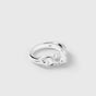 Moulded Narrow Ring Silver