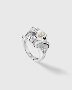 Moulded Big Ring Silver