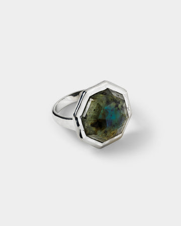 Octagon Ring Silver