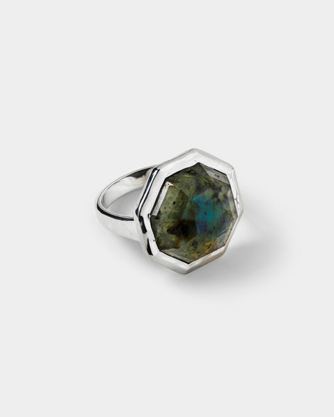 Octagon Ring Silver