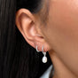 Treasure Pearl Hoops Silver