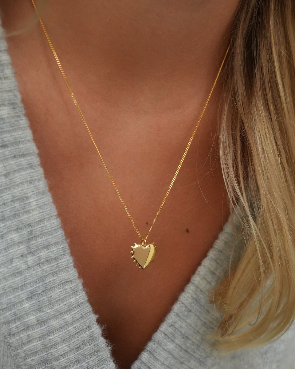 Spike Heart Set Gold