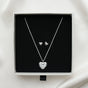 Spike Heart Set Silver