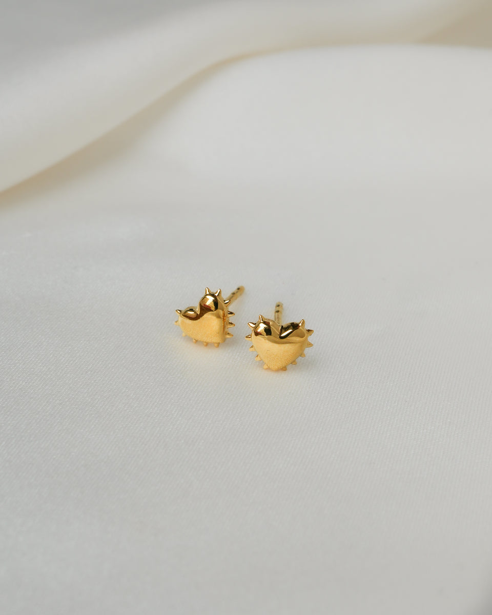 Spike Heart Set Gold