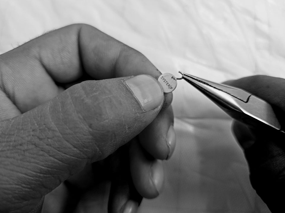 Each piece is handmade using 100% recycled silver, with every detail carefully crafted to create a beautiful and lasting design.